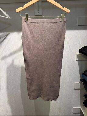 NWT Ribbed Knit pencil skirt - Dusty Mauve